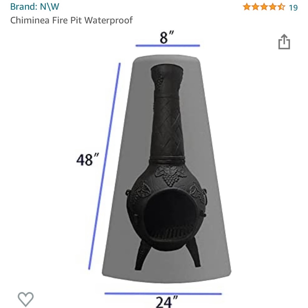 Chiminea Firepit Cover